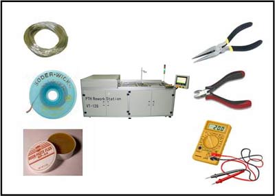 PTH返修臺，錫膏，鉗工具