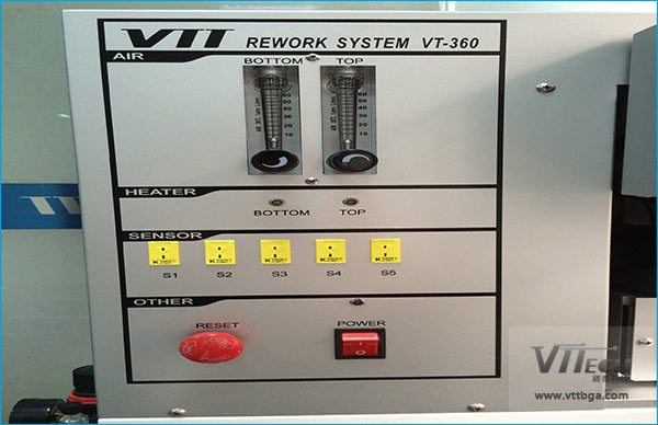 BGA返修臺(tái)操作面板